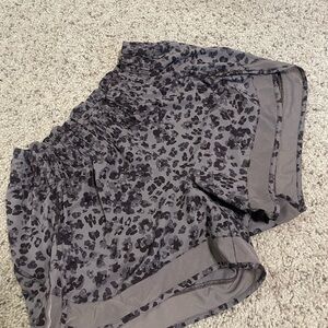 Athleta Gray and Black Athletic Shorts Lightweight Moisture-Wicking